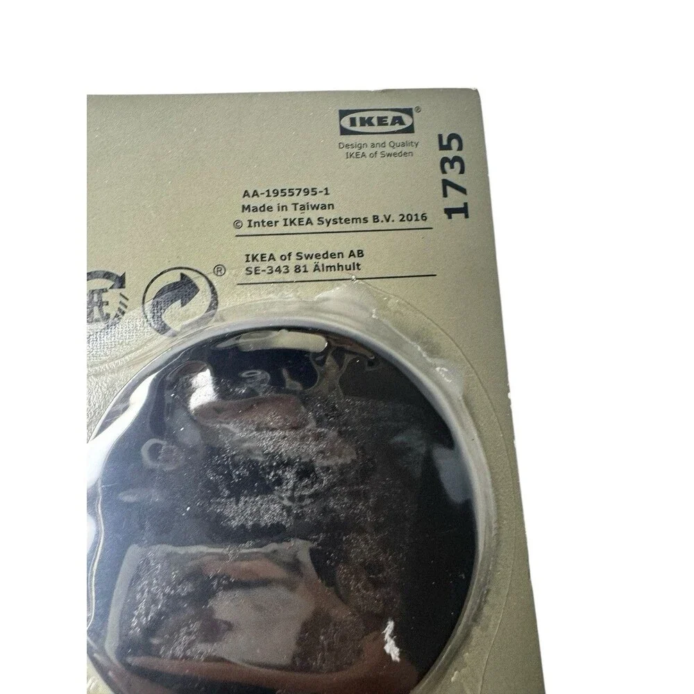 4X IKEA Spontan Magnet Round for Refrigerator Kitchen Office Board Black- 1735